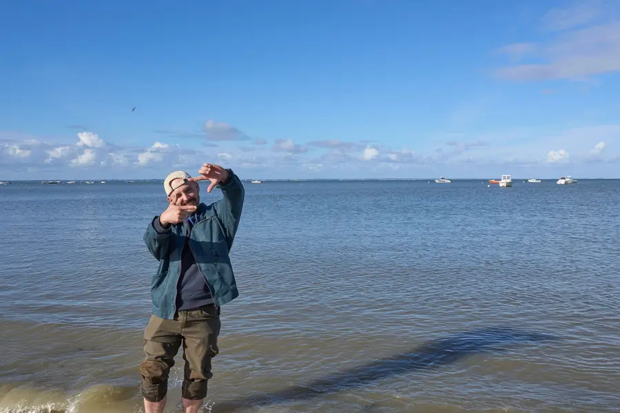 Picture of me with the sea behind